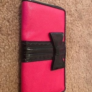 red betsey johnson wallet